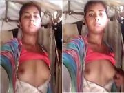 Cute Desi Village Girl Record Her Boob Show video For Lover