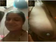 Sexy Telugu Bhabhi Showing Her Boobs and Pussy To Lover On Video Call part 2