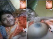 Cute Desi Girl Showing Her Big Boobs and Pussy Fingerring On Video Call