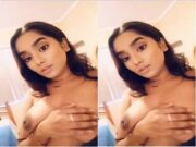 Sexy NRI Girl Showing Her Boobs