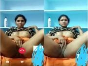 Horny Desi Girl Showing Boobs and Rubbing Her Pussy On Video Call