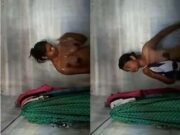 Desi Telugu Girl Bathing