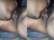 Hubby Licking Wife Pussy