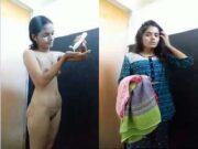 Cute Desi Girl Record Her Bathing Video For Lover