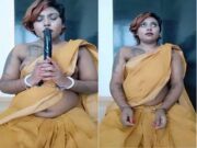 Horny NRI Tamil Girl Play With Dildo