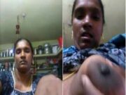 Telugu Bhabhi Showing her Boobs