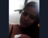 Shy Desi Girl Showing Her Boob