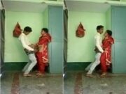 Today Exclusive- Desi Couple Standing Fucked Record In Hidden Cam