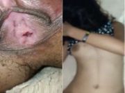 Today Exclusive- Cute Desi Girl Boobs and Pussy Video Record By Lover