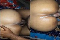 Today Exclusive- Desi Couple Fucking Hubby Cum On Her Ass