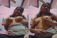 Today Exclusive – Sexy Desi Girl Shows Her Boobs
