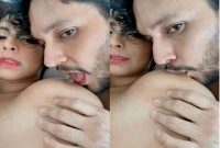 Today Exclusive – Cute Desi Girl Boobs Sucking By Lover Part 2