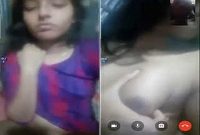 Today Exclusive – Desi Village Girl Shows Her Boobs on Video Call Part 1