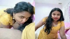 Today Exclusive – Hot Tamil Wife Kruthika Blowjob Part 3