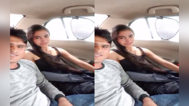 Hot Indian Lover S In Car with clear audio and moaning sound