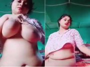 Today Exclusive- Cute Desi Girl Showing Her Boobs and Pussy