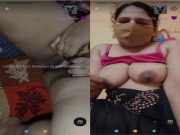 Today Exclusive – Famous Shivani Bhabhi Shows Her Boobs and Blowjob On Tango Show
