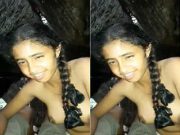 Today Exclusive – Cute Lankan Girl Boobs Video Record By Lover