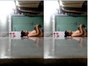 Today Exclusive – Desi Bhabhi After Bathing Video Record In Hidden Cam Part 1