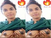 Today Exclusive –Cute Desi Girl Shows her Boobs and Pussy Part 2