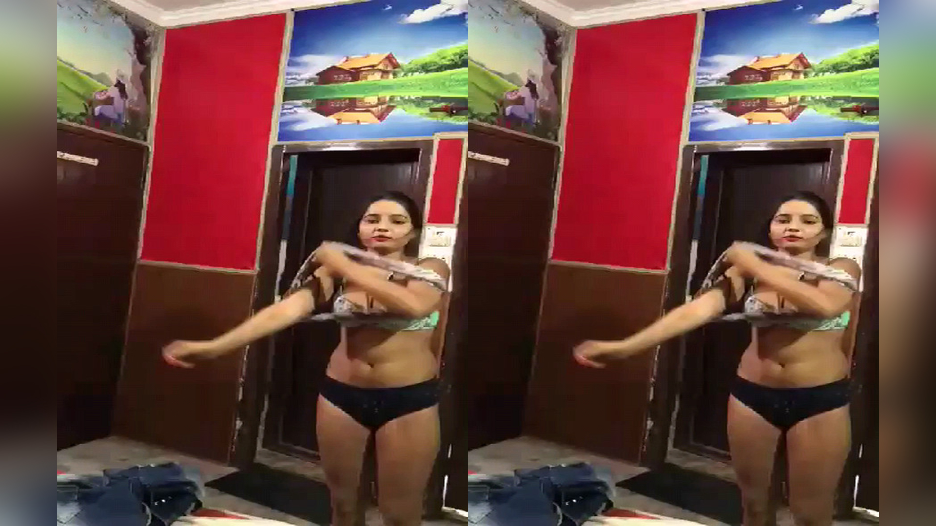 Nude captured by lover with clear talking