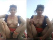 Today Exclusive – Sexy Desi Bhabhi Shows her Boobs and Fingering Part 2
