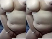 Today Exclusive – Horny Desi Bhabhi Play with her Boobs and Pussy