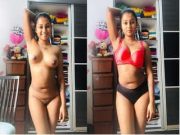 Today Exclusive – Tamil Girl Shows Her Boobs and Pussy