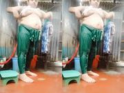 Today Exclusive – Horny Boudi Bathing Part 2