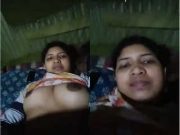 Today Exclusive –Super Horny Bangla Girl Shows Her Boobs and Fingering Part 2