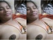 Today Exclusive –Desi Tamil Bhabhi Shows Her Boobs and Pussy