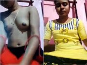 Today Exclusive – Cute Desi Girl Strip her Top And Shows Boobs Part 2