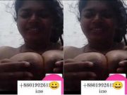 Today Exclusive – Horny Desi Girl Play With her Boobs