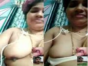 Today Exclusive –Sexy Bhabhi Shows Her Boobs on Vc Part 2