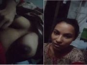 Today Exclusive – Desi Bhabhi Shows her Boobs and Pussy Part 2
