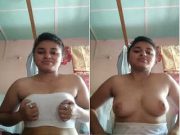 Today Exclusive –Hot Indian Girl Shows her Boobs Part 1