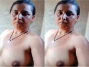 Today Exclusive – Horny Village Bhabhi Shows her Boobs and Pussy part 2