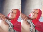 Today Exclusive – Horny Village Bhabhi Shows her Boobs and Pussy part 3
