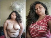 Today Exclusive – Desi BBW Girl Shows her Boobs