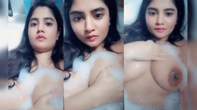 Showing from bathtub big boobs