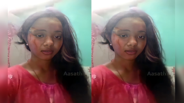 Desi Girl showing her small tities infront of camera after Holi celebration