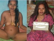 Today Exclusive -Desi Village Bhabhi Record Her Nude Video