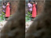 Today Exclusive -Desi Lover OutDoor Romance Capture In Hidden Cam Part 5