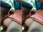 Today Exclusive -Cute Desi Girl Boobs Sucking By Lover