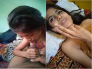 Today Exclusive -Cute Desi Girl Blowjob Romance and Fucking Part 7