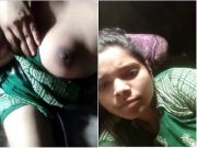Today Exclusive – Cute Desi Girl Shows her Boobs and Hard Fucked By Lover Part 4