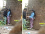 Today Exclusive -Desi Lovers Out Door Romance and Blowjob Part 1