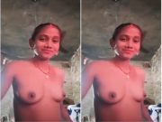 Today Exclusive -Horny Village Bhabhi Shows her boobs and Pussy