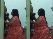 Today Exclusive – Desi Bhabhi Give Blowjob and Fucked In Kitchen