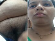 Horny Bhabhi Showing her Boobs and Pussy Part 1